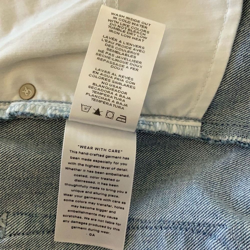 Good American Good Icon Patchwork Ankle Jeans Size 8/29 - Picture 8 of 9